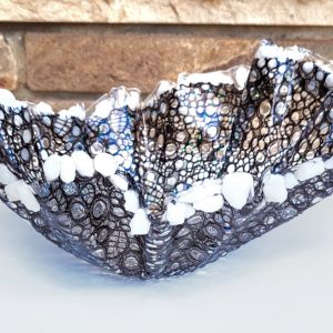 Free-form Resin Lace Sculpted Bowl