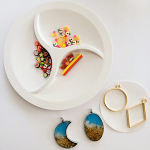 Resin Jewelry with Polymer Clay Fruit